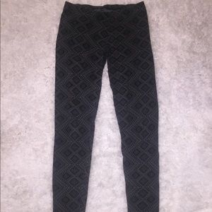 Pattern Black Leggings